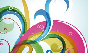 Abstract Swirl Vector Background